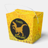 Gold Dinosaur Hide Happy Birthday! フェイバーボックス (裏面サイド)