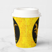 Gold Dinosaur Hide Happy Birthday!  紙コップ (右)