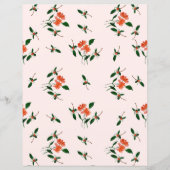 Gold Dots and Hand-Painted Florals Blush Pink (正面)