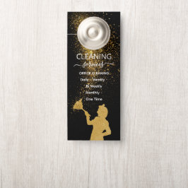 Gold Dust Maid Office Cleaning Service ドアノブサイン