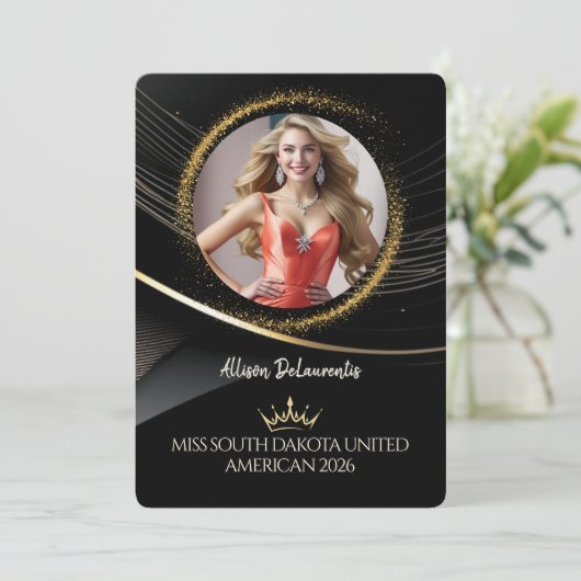 Gold Dust Premium Pageant Promo Card 招待状 (スタンド正面)