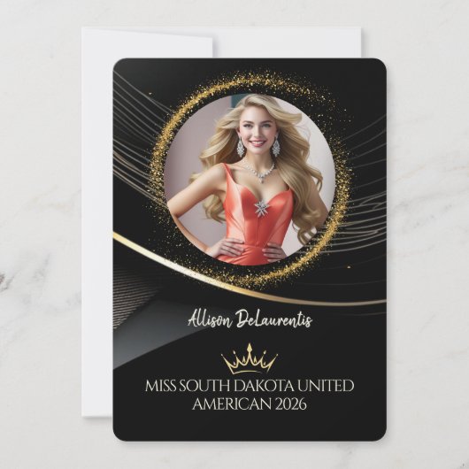 Gold Dust Premium Pageant Promo Card 招待状 (正面)