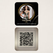 Gold Dust QR Code Photo Profile Card (正面&裏面)