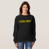 Gold Eagle Wing Sweatshirt l Women's  スウェットシャツ (正面フル)