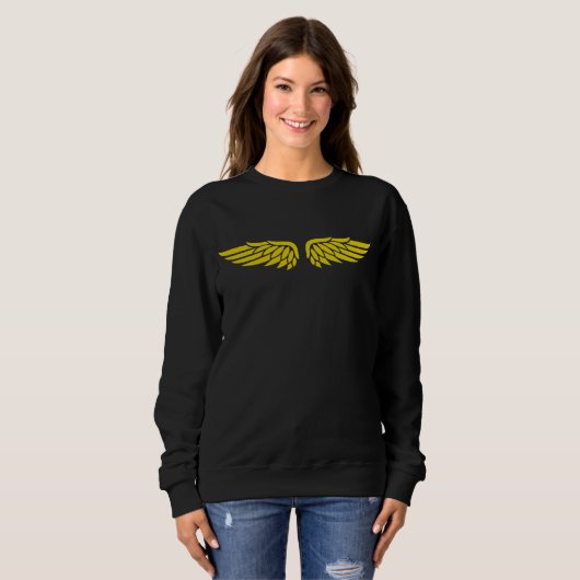 Gold Eagle Wing Sweatshirt l Women's  スウェットシャツ (正面フル)