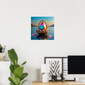 Gold easter egg ポスター (ホームオフィス)