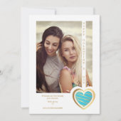 Gold Effect Blue Heart Friends Happy Galentines (正面)
