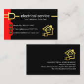 Gold Electrical Power Plug Supply 名刺 (正面/裏面)