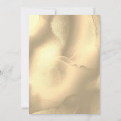Gold Elegant Chic Wedding Invitation 招待状 (裏面)