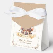 Gold Elegant Fairytale Prince Castle Baby Shower フェイバーボックス (正面)