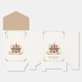 Gold Elegant Fairytale Prince Castle Baby Shower フェイバーボックス (見開き)