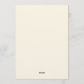 Gold Elegant Horse Racing Derby Party Invitation 招待状 (裏面)