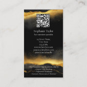 Gold Elegant Luxury Hair Extensions Stylist Photo 名刺 (裏面)