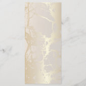  Gold Elegant Luxury Marble Abstract Wedding Menu  メニュー (裏面)