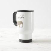 Gold Elephant Travel Mug Personalized トラベルマグ (正面左)