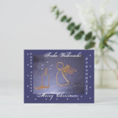 Gold - Engel Postkarte 4 sprach. シーズンポストカード (スタンド正面)