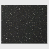 Gold faux glitter and sparkles ラッピングペーパー (フラット)