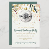 Gold Festive Ornament Exchange Christmas Party (正面/裏面)