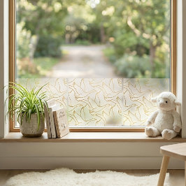 Gold Filigree Art Deco | Goose Antique Cream ウィンドウサイン