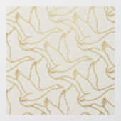 Gold Filigree Art Deco | Goose Antique Cream ウィンドウサイン (シート)