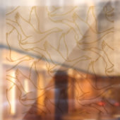 Gold Filigree Art Deco | Goose Antique Cream ウィンドウサイン (シート2)