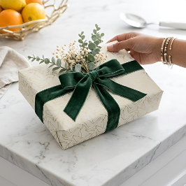 Gold Filigree Art Deco | Goose Antique Cream ラッピングペーパー