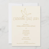 Gold Filigree Art Deco | Goose Birthday 招待状 (正面)