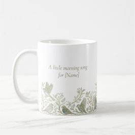 Gold Filigree Art Deco | Sparrow Morning Song コーヒーマグカップ