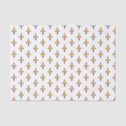 Gold Fleur de Lis French Royal Classy France Paris 薄葉紙 (正面)
