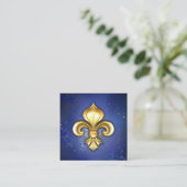Gold Fleur de Lis on Blue エンクロージャーカード (スタンド正面)