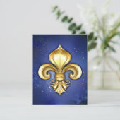 Gold Fleur de Lis on Blue エンクロージャーカード (スタンド正面)