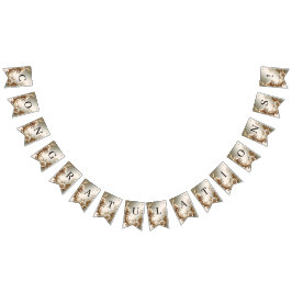 Gold Floral Bunting Flag バンティングフラッグ