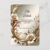 Gold Floral Detail Enclosure エンクロージャーカード (正面)