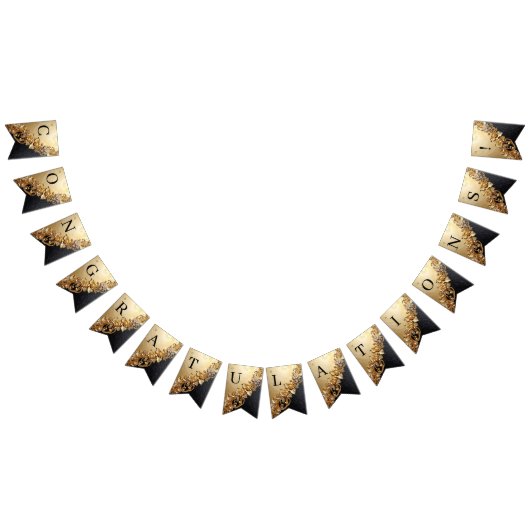 Gold Floral Embellishments Bunting Flag バンティングフラッグ (全)