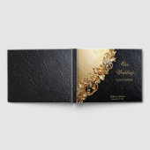 Gold Floral Embellishments Guest Book ゲストブック (全面)
