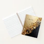 Gold Floral Embellishments Notebook ノートブック (内部)