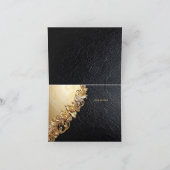 Gold Floral Embellishments Thank You Card サンキューカード (内部)