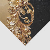 Gold Floral Embellishments Tissue Paper 薄葉紙 (詳細)