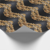 Gold Floral Embellishments Wrapping Paper ラッピングペーパー (角)