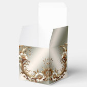 Gold Floral Favor Box フェイバーボックス (オープン)