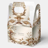 Gold Floral Favor Box フェイバーボックス (オープン)