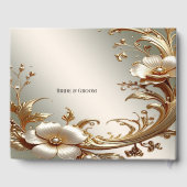 Gold Floral Guest Book ゲストブック (裏面)