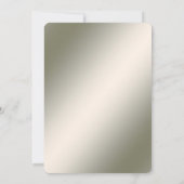 Gold Floral Save the Date セーブザデート (裏面)