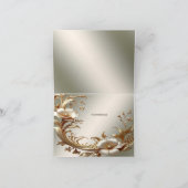 Gold Floral Thank You Card サンキューカード (内部)