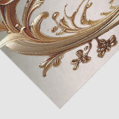 Gold Floral Tissue Paper 薄葉紙 (詳細)