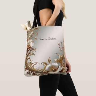 Gold Floral Tote Bag トートバッグ