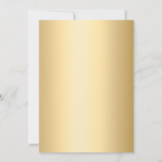 Gold Florals Invitación Bodas de Oro 招待状 (裏面)