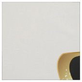 Gold Flower Butterfly with Black Orchid ファブリック (見本)