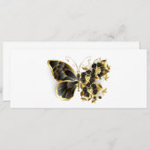 Gold Flower Butterfly with Black Orchid 案内状 (正面/裏面)