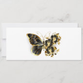 Gold Flower Butterfly with Black Orchid 案内状 (正面)